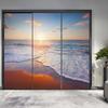 Privacy Window Film with Ocean and Beach Pattern, Heat Control, UV-Blocking, Static-Cling, Matte, Decorative, 60 x 120 cm view 3