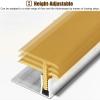 T-Shaped Brass Transition Profile for Tile and Metal Floors view 3
