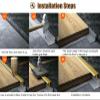 T-Shaped Brass Transition Profile for Tile and Metal Floors view 4