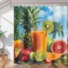 cfpolar Orange Fruit Shower Curtain, Waterproof, Machine Washable, 183 x 183 cm view 1