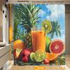 cfpolar Orange Fruit Shower Curtain, Waterproof, Machine Washable, 183 x 183 cm view 4