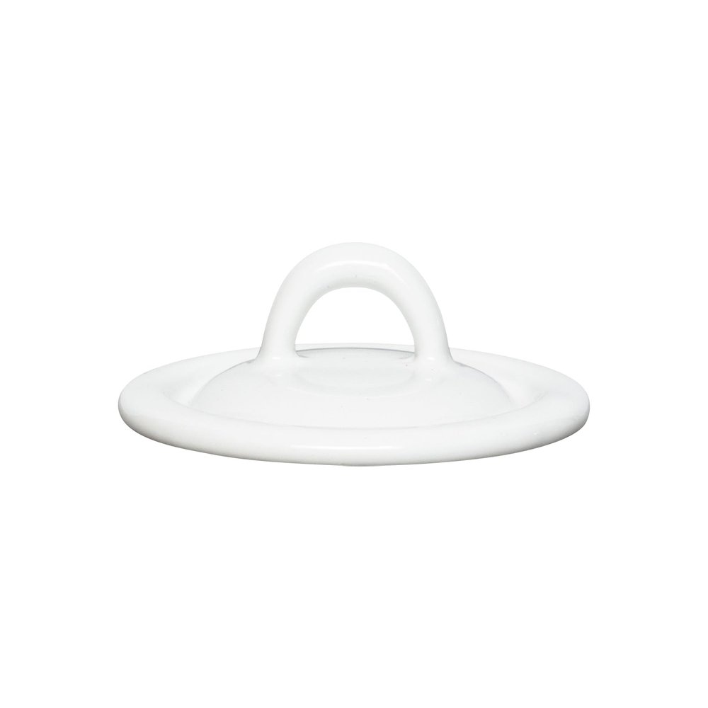Riess 0268-033 Enamel Lid, 8 cm Diameter, Classic White