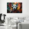 Feeby Nonwoven Canvas Print – Dog Animal Pop Art, 120 x 80 cm – Wall Decor view 2