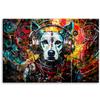 Feeby Nonwoven Canvas Print – Dog Animal Pop Art, 120 x 80 cm – Wall Decor view 3