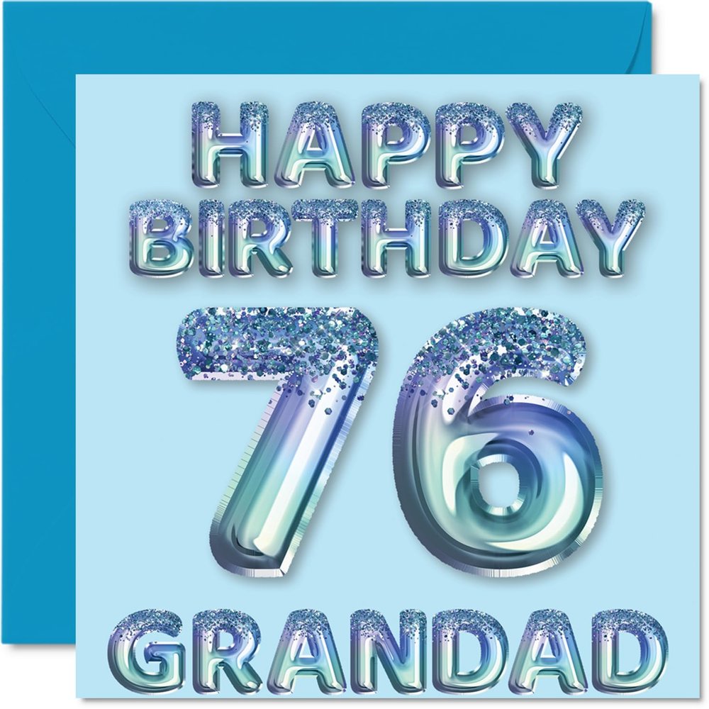 Stuff4 76th Birthday Card for Grandfather