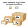 Vitrea 6 Empty 1-Liter Glass Bottles with Silver Screw Caps, PP28 view 4