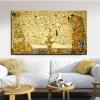 JACBON Gustav Klimt Tree of Life Wall Art, Canvas Print, 55 x 100 cm, Unframed view 1