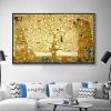 JACBON Gustav Klimt Tree of Life Wall Art, Canvas Print, 55 x 100 cm, Unframed view 2
