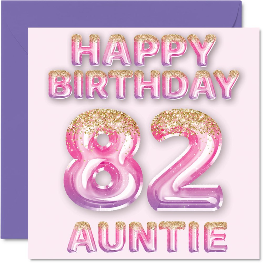 Stuff4 82nd Birthday Card for Aunt
