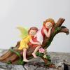 Sleeping Fairy Statue, Flower Fairy Resin Figurine view 2