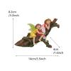 Sleeping Fairy Statue, Flower Fairy Resin Figurine view 4