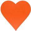 Btic GmbH Orange Felt Heart - Decorative Crafting, 3–60 cm view 1