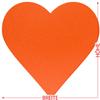 Btic GmbH Orange Felt Heart - Decorative Crafting, 3–60 cm view 3