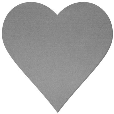 Gray Felt Heart – Décor & Crafts, 3–60 cm