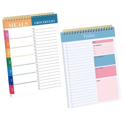 Back-to-School Party Spiral Notebooks, 2-Pack, Paper and Metal