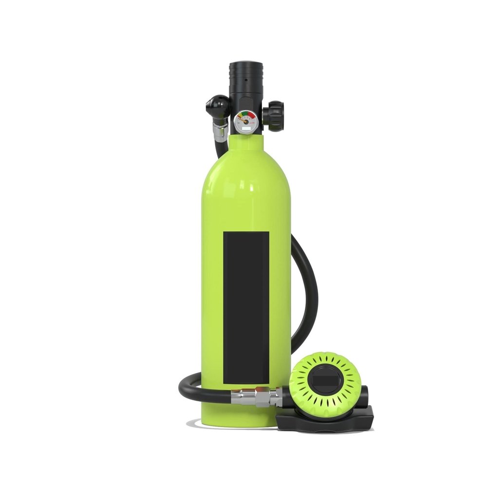 AXADD 1L Emergency Spare Diving Breathing Mask Set, Green