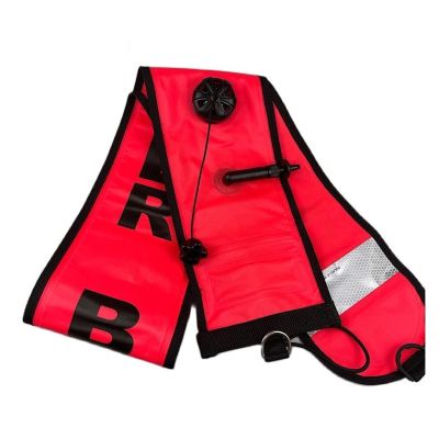 AXADD Diving Equipment Surface Marker Buoy, Underwater Safety, Professional Dive Tube, Surface Diver (Color: Red, Size: 150 cm)