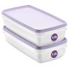 SmartStore Food Storage Containers with Lids, 1.2 L, 2-Pack view 1