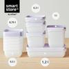 SmartStore Food Storage Containers with Lids, 1.2 L, 2-Pack view 4