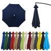 Replacement Umbrella Canopy, 2.7 m, 8 Ribs, Navy Blue, UV 50+ view 1
