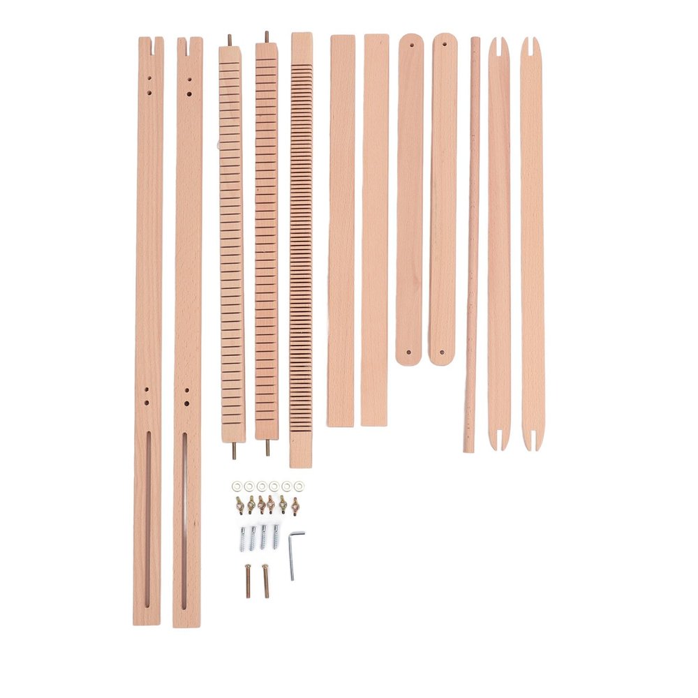 GLOGLOW Wooden Loom, Beech Wood and Metal, Removable, for Adults and Beginners
