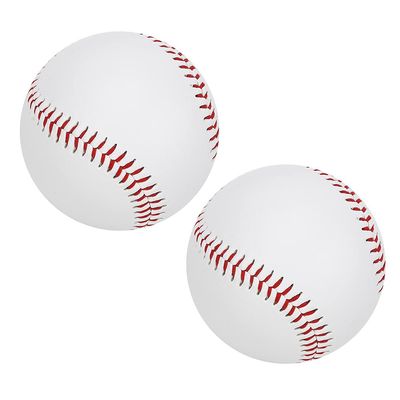 Alomejor 2PCS Soft Baseballs, Highly Elastic PU Training Softballs with Soft Filling for Aluminum Alloy Bats (Soft Ball)