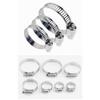 8 mm–120 mm Stainless Steel Worm-Drive Hose Clamps, Adjustable Tri-Gang Worm, Fuel Pipe, Water Line, Fixed Clamp, Spring Clamps, Diameter 52.76 mm (Size: Diameter 1016 mm) view 2