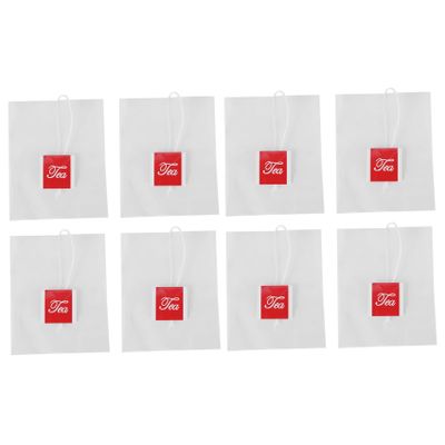 Beelooom 4,000-Piece 5.5 x 7 cm Pyramid Nylon Tea Filter Bags, Transparent, with Individual String and Sticker