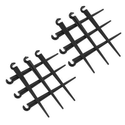 TINEASUR Drip Irrigation Stakes, 50-Pack, Black ABS