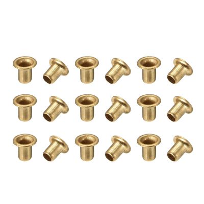 Aqxypas 200-Piece M2/M2.5/M3/M4/M5/M6 Tubular Hollow Rivets for PCB Boards, Copper Eyelets (M4 x 8 mm)