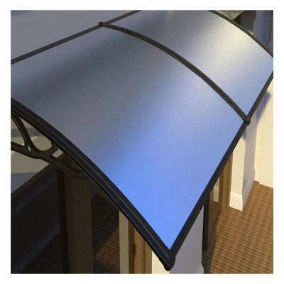 FENGZEQUAN Door Canopy, Waterproof Polycarbonate Awning, 100 x 330 cm