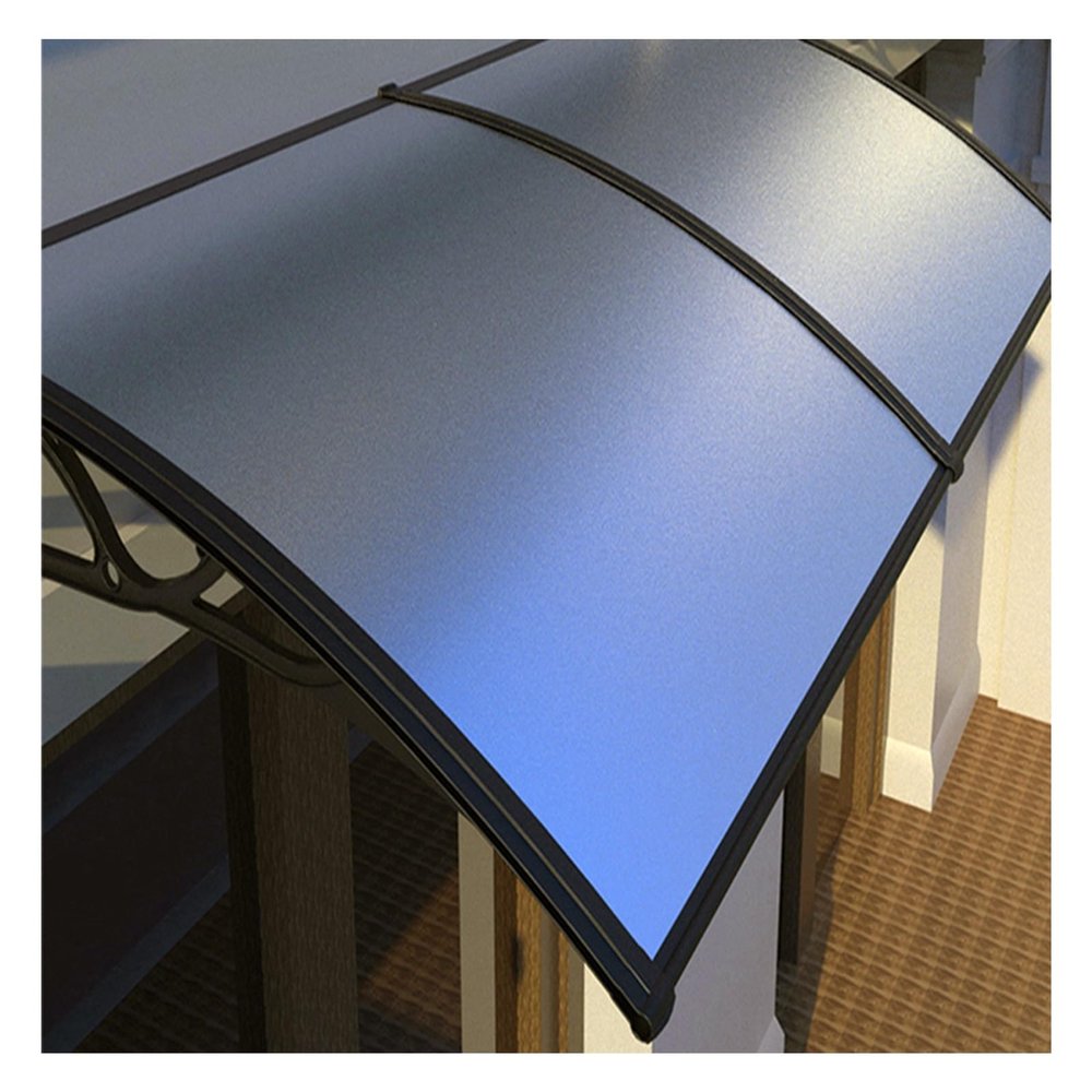 FENGZEQUAN Door Canopy, Waterproof Polycarbonate Awning, 100 x 330 cm