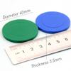 500 Custom Plastic Poker Chips, 40 mm, Full-Color Logo, Text or Image Print, Green view 2