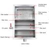 RTTZBOZ Commercial Stainless Steel Grease Trap, 25 × 45 × 23 cm view 3