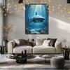 5D Diamond Painting Kit, Shark, 90 x 120 cm view 4