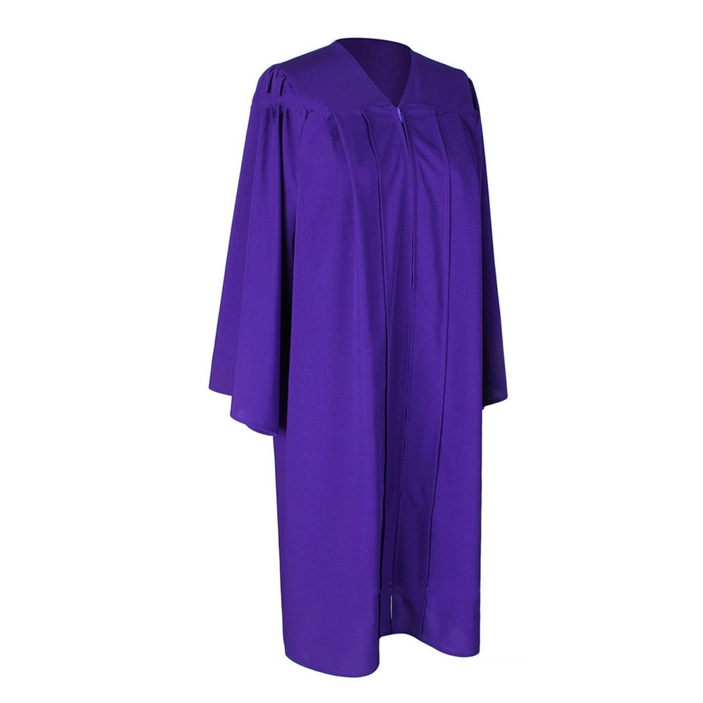 RUMAOZIA Graduation Robe for All Seasons, Front Closure, Unisex Lightweight Microfiber with Graduation Cap and Tassel Included