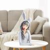 Modern White Resin Girl's Head Figurine view 4