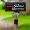 Personalized Reflective Mailbox Address Sticker, Custom Reflector, Vinyl Decal, Two-Sided, Standard/Font 18 view 2