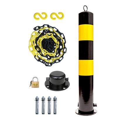 Parking Bollard and 5 m Plastic Barrier Chain Set