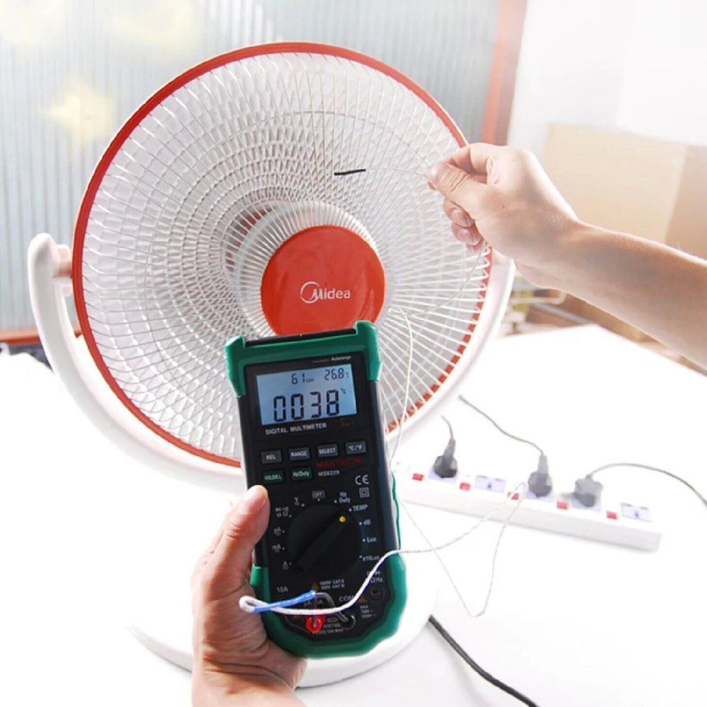 MASTECH MS8229 Digital Multimeter, AC/DC Voltage and Current, Resistance, Capacitance and Temperature Tester