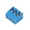 10X XY300VA-3P 5.0MM BLUE Terminal Block for PCB Mounting, 90° Angle, 5 mm Pitch, 3 Positions view 1