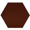 Brown Felt Hexagon for Crafts and Décor, 47 cm Wide, Pack of 25 view 1