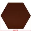 Brown Felt Hexagon for Crafts and Décor, 47 cm Wide, Pack of 25 view 3