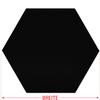 Black Felt Hexagon – Décor & Crafts, 3–60 cm, Pack of 25, Width: 38 cm view 3