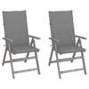FUDUGEHMIOFWFJJ Adjustable Folding Garden Chairs, 2-Piece Set with Cushions view 1