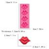 HIRAIDAI 4-Piece Red Lips Fondant Mold for Cake Decoration and Chocolate view 3