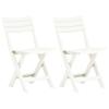 FUDUGEHMIOFWFJJ Stackable Garden Chairs, 2-Piece Set, White Plastic view 1