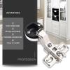 1-Piece 26 mm Glass Door Hinge, Medium Curved view 3