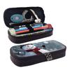 JCVOTREL Christmas Snowman PU Leather Pencil Case view 2