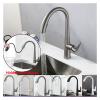 RFXOGTYFZ Chrome 60 cm Pull-Out Kitchen Faucet for Hot and Cold Water, Sink/Basin, Swivel, Retractable, Black, White, Gray (Color: Gold) view 3
